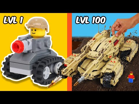 LEVEL 1 vs 100 LEGO BUILDER...