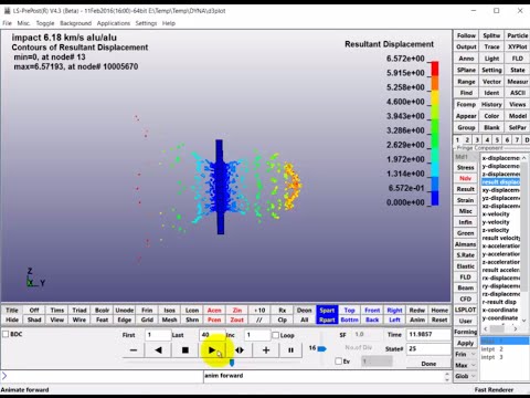 16-9 LS-DYNA tutorial | Hypervelocity Impact | Space Debris Shield | SPH