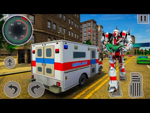 Rescue City Ambulance Robot Transform: Doctor robot transform hero Android Gameplay