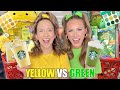 YELLOW ✨☀️ VS GREEN 🍀🐸 TARGET SHOPPING CHALLENGE!