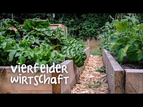 Mit einem Beet anlegen: Die Vierfelderwirtschaft
