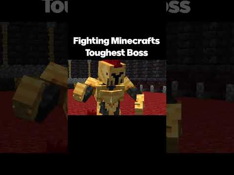 Fighting The TOUGHEST Minecraft BOSS, The King Of Nether #minecraft #minecraftmemes
