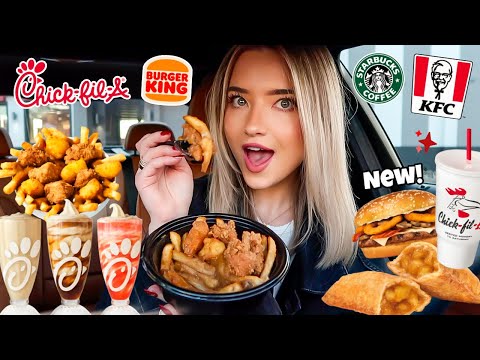 Eating NEW YEAR Fast Food Menu Releases For 24 HOURS!