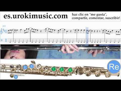 Tutorial de Flauta Cash Cash feat Conor Maynard - All My Love Clases Notas um-i927