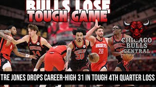 Bulls Fall to Rockets 119-113 🚨 Tre Jones Drops Career-High 34 in Tough 4th Quarter Loss