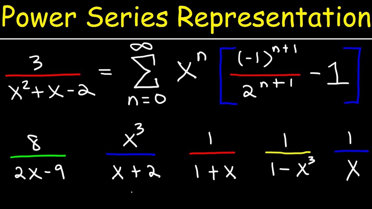 Power Series - Representation of Functions - Calculus 2