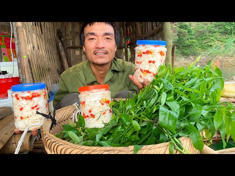 Harvest bamboo shoots, prepare spicy bamboo shoots, and sell vegetables at the market - Lê Anh Thân