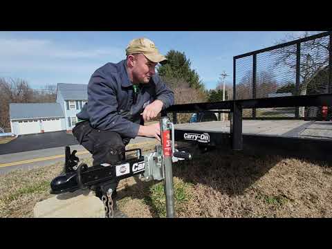 Installing a swivel jack on The Carry On 5x8 Utility trailer