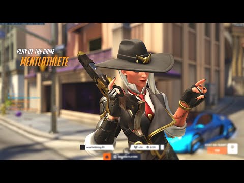 GALE RANK 18 ASHE GAMEPLAY - POTG! OVERWATCH 2 TOP 500 SEASON 9