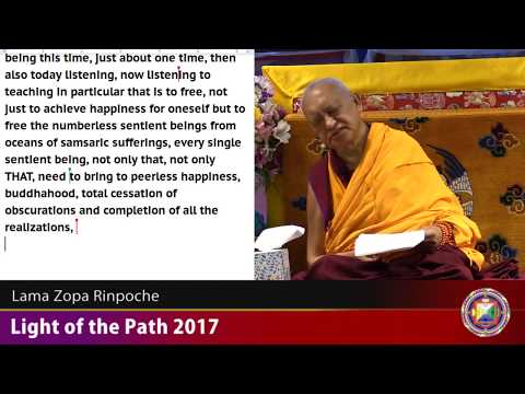 20170913 1600 LZR LOP KC, USA - Best protection for all beings: verses on bodhicitta. Guru devotion