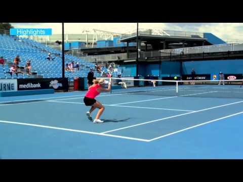 Jessica Moore v Arina Rodionova: Australian Open 2013 Play-off highlights