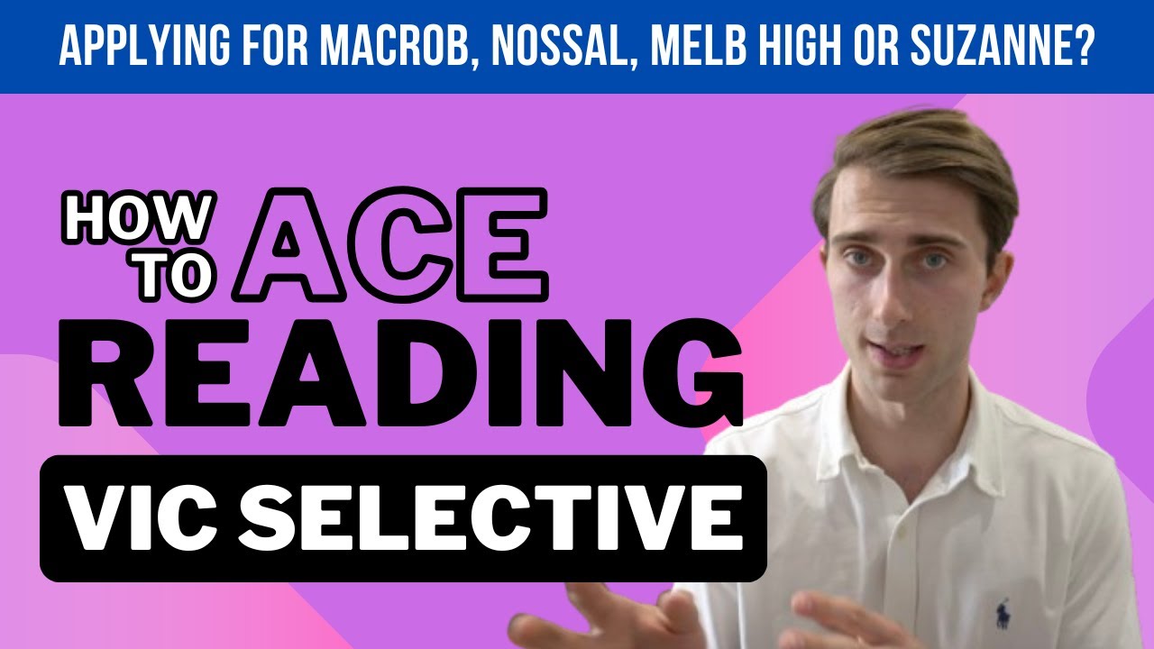 How To Ace Reading | VIC Selective Test Tips! [2025]