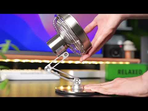 QUẠT ĐỂ BÀN MINI MROS | XOAY 360° | TIẾT KIỆM ĐIỆN | HẠN CHẾ TIẾNG ỒN| KIM LOẠI CAO CẤP