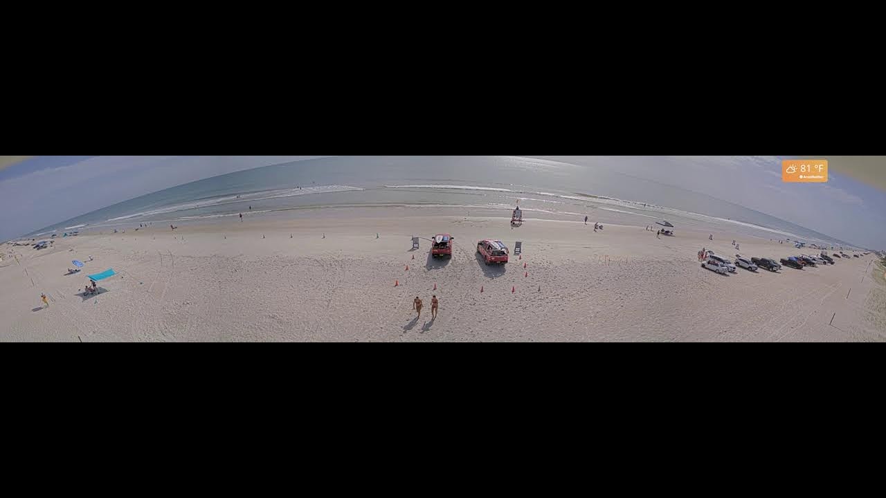 Live webcam view of New Smyrna Beach Cam 180