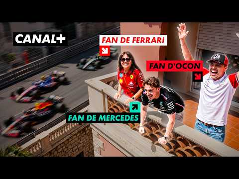 On a régalé les 3 PLUS GROS FANS DE F1 - AU BALCON du GP de Monaco