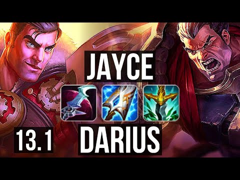 JAYCE vs DARIUS (TOP) | Rank 3 Jayce, 14/3/8, Dominating, Rank 19 | KR Challenger | 13.1