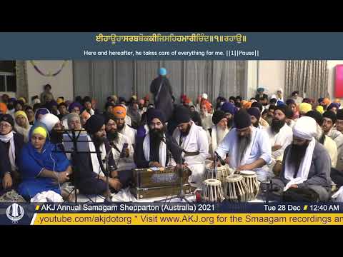 40 Bhai Parminder Singh Jee Australia Rainsabai Shepparton Dec21 Annual Akhand Keertan Smaagam