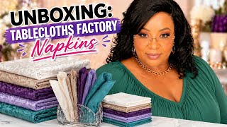 Unboxing: Tablecloths Factory - Napkins