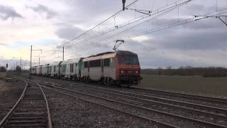 preview picture of video 'Train de machines 480032 vers St Denis en Bugey - BB26000'