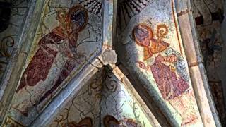 The church of Rindschleiden Randschleid, with frescoes Luxembourg