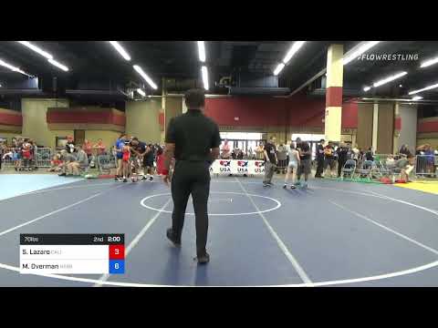 70 Lbs Rr Rnd 2 - Sophia Lazaro, California Grapplers Vs Madyn Overman, Nebraska Wrestling Academy