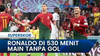 Portugal Vs Swiss, Ronaldo Tercatat 530 Menit Bermain Tanpa Hasilkan Gol di Fase Gugur Piala Dunia