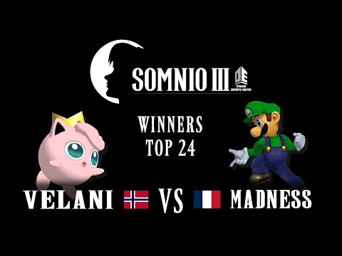 Somnio 3 - Velani (Jigglypuff) vs Madness (Luigi) - Winners Top 24