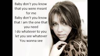 Miley Cyrus - breathe on me (Lyrics)