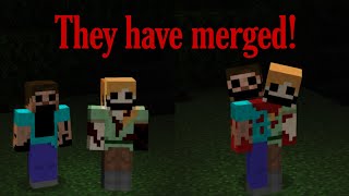 Two headed monster! Distorted Alex and Distorted Steve have become one! (Minecraft Creepypasta)
