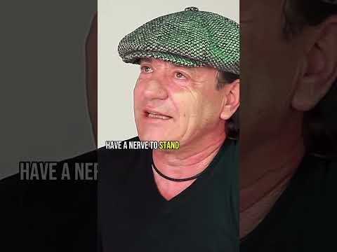 ACDC’s reaction to Gene Simmons saying Rock n Roll is 💀#acdc #guitar