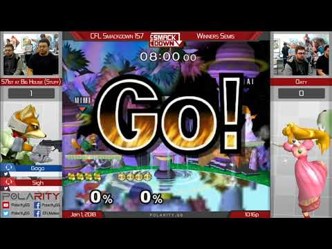 CFL Smackdown 157 Melee - Stuff (Fox) vs Oaty (Peach) - Winners Semis