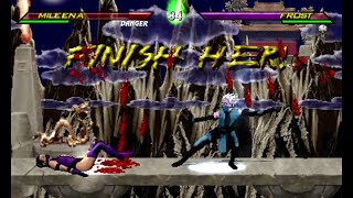 Mileena VS Frost - Mortal Kombat Kollection Gameplay