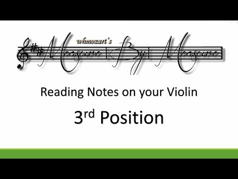 Notes On Violin (3rd Position)
