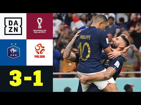 Giroud neuer Rekordmann & Mbappé mit traumhaftem Doppelpack: Frankreich - Polen 3:1 | WM 2022 | DAZN