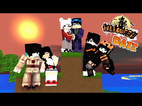 Halloween Date : Special Moment for them with Herobrine and Sadako Fusion