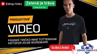 Pánské tričko Nike Tottenham Hotspur 25/26 Wordmark černé