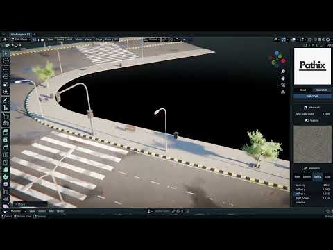 Pathix – Fast & Smart Road Generator for Blender | Create Streets in Seconds