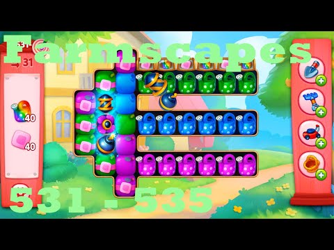 Farmscapes Level 531 - 535 HD Gameplay Walkthrough |  3 - match game | android | ios | pc | app