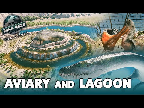 Aviary & Lagoon Habitat Speed Build | Jurassic World Evolution 3
