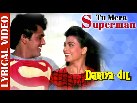 Tu Mera Superman - Lyrical | Dariya Dil | Govinda | Mohd Aziz & Sadhana Sargam | Ishtar Music