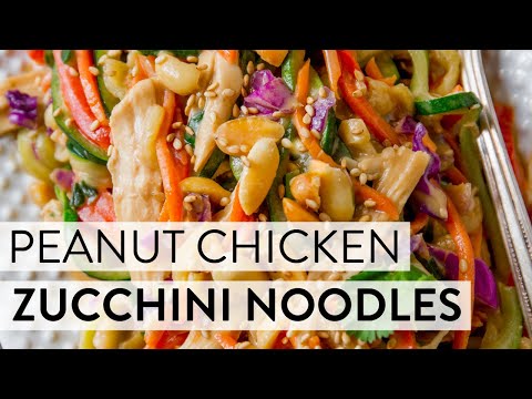 Peanut Chicken Zucchini Noodles | Sally's Baking