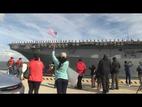 USS Kearsarge (LHD 3) departs NS Norfolk