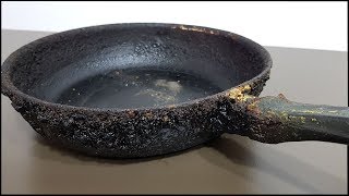 Kesinlikle Bilmen Gereken - Kararmış Tava Parlatma Yöntemi - (Çok Fazla Kararmış ve Yağlı!