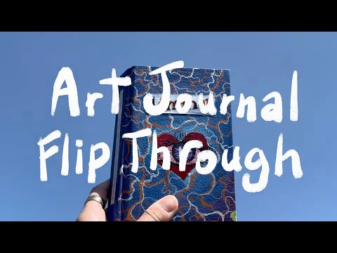 Art Journal Flip Through - Sketchbook Tour 2024