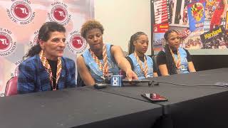 Clarksburg girls  basketball press conference Maryland Class 4A state final 03/15/24