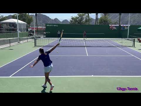 Diane Parry: Best 1-Handed Backhand in the WTA? [IW 2024 Practice + Slow Mo]