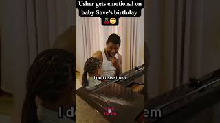 Usher gets emotional on baby Sove’s birthday 🍒🥺