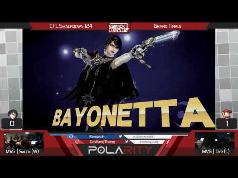 CFL Smackdown 124 WiiU - MVG | Salem (Bayonetta) vs MVG | Dyr (Diddy Kong) - Grand Finals