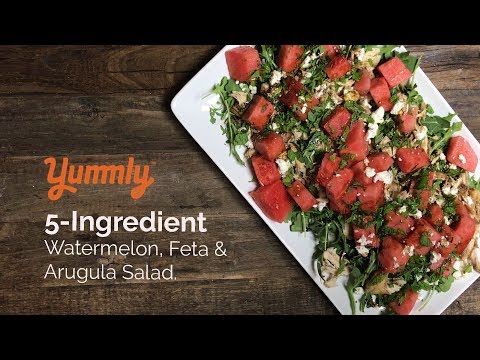 Easy Watermelon Arugula Salad | Cooking Basics by Yummly