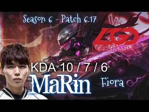 LGD MaRin FIORA vs RENEKTON Top - Patch 6.17 KR Ranked | League of Legends